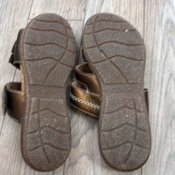 Clarks Tan Roseville Bay Flat Sandal Size Metallic brown - Picture 5 of 5